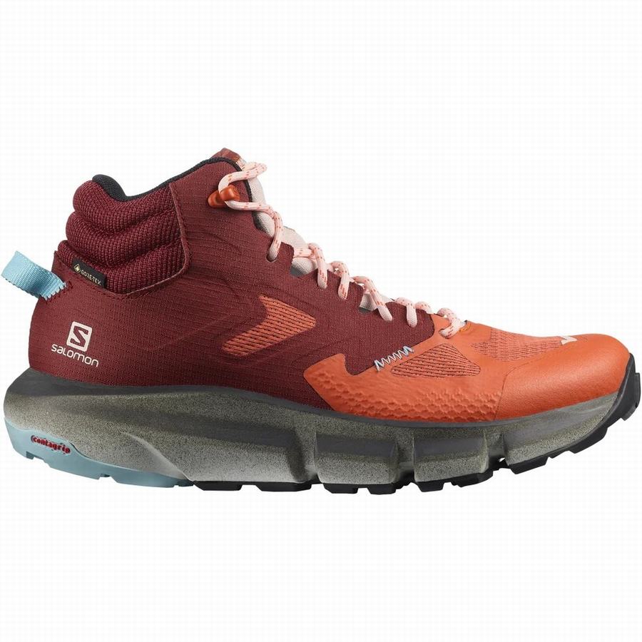 Salomon Predict Hike Mid Gore-tex Wandelschoenen Dames Rood/Oranje (AFE7157OR)